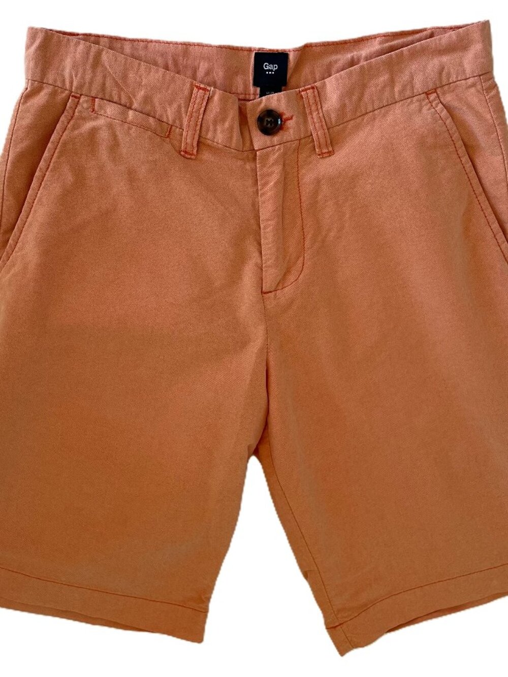GAP Men’s Shorts Size 29 Chino Orange Cotton Flat Front Casual